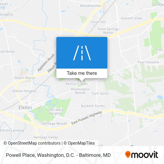 Powell Place map