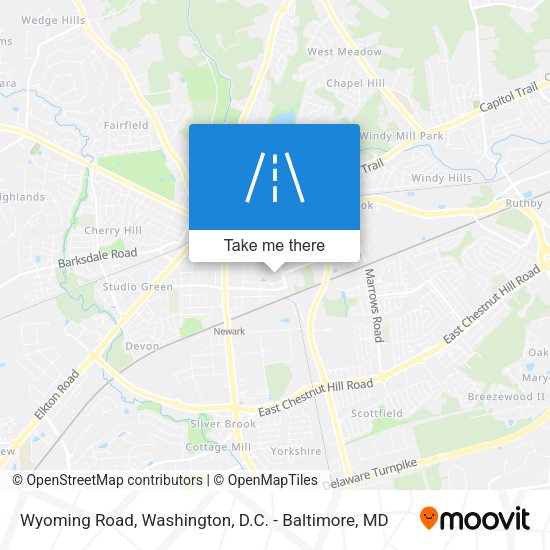 Wyoming Road map