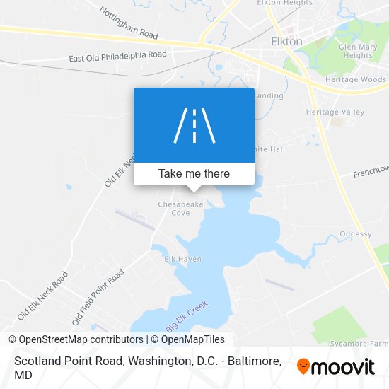 Scotland Point Road map