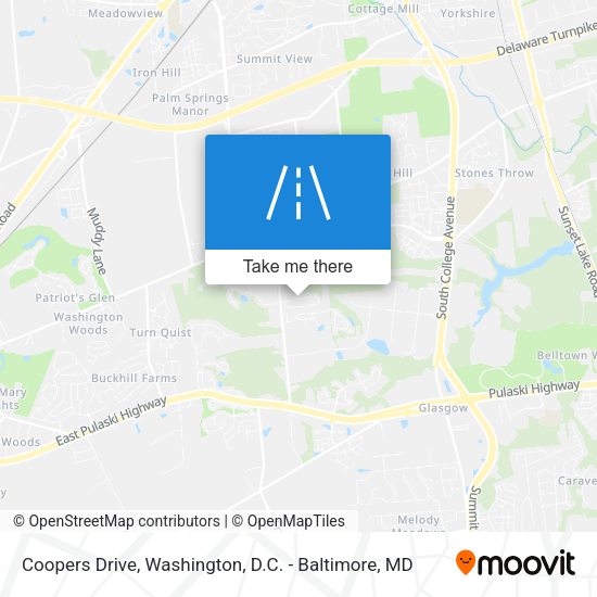 Coopers Drive map