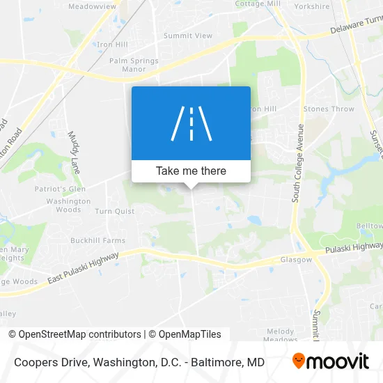Coopers Drive map