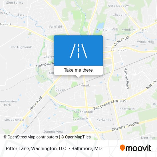 Ritter Lane map