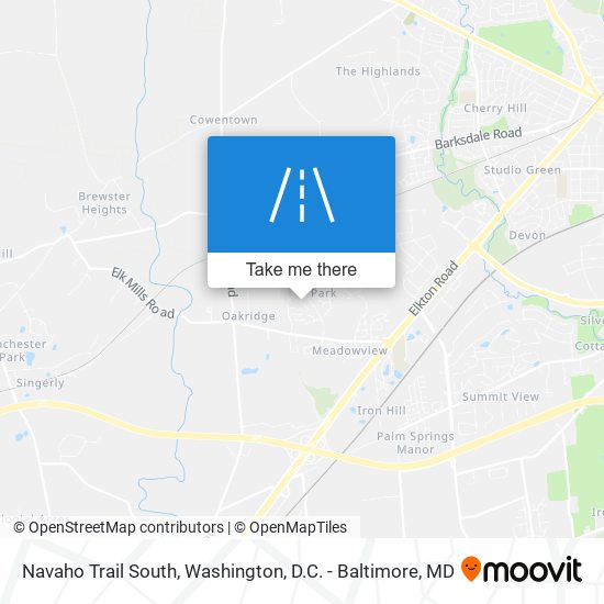 Mapa de Navaho Trail South