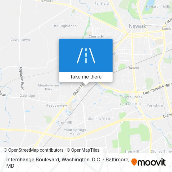 Interchange Boulevard map