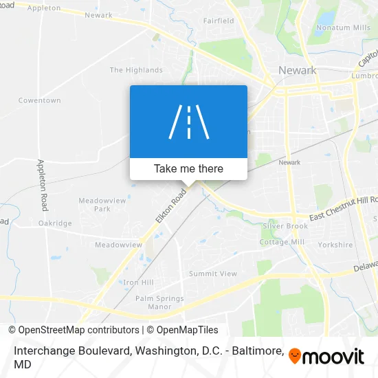 Interchange Boulevard map