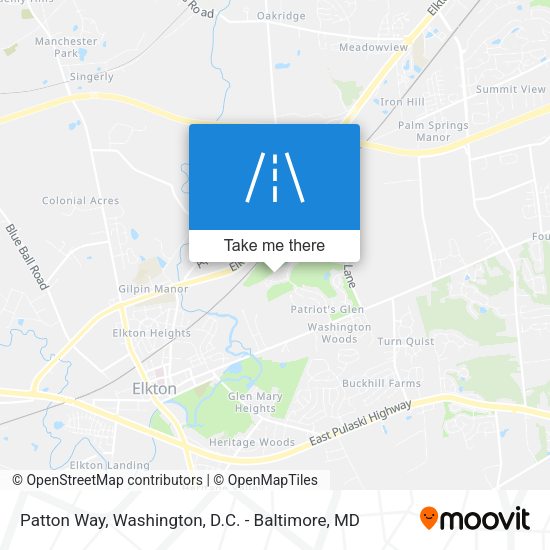 Mapa de Patton Way