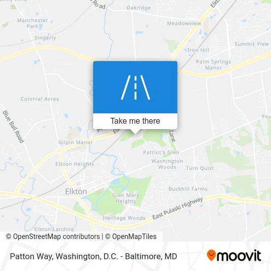 Patton Way map