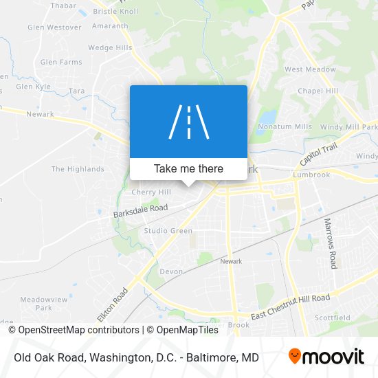 Mapa de Old Oak Road