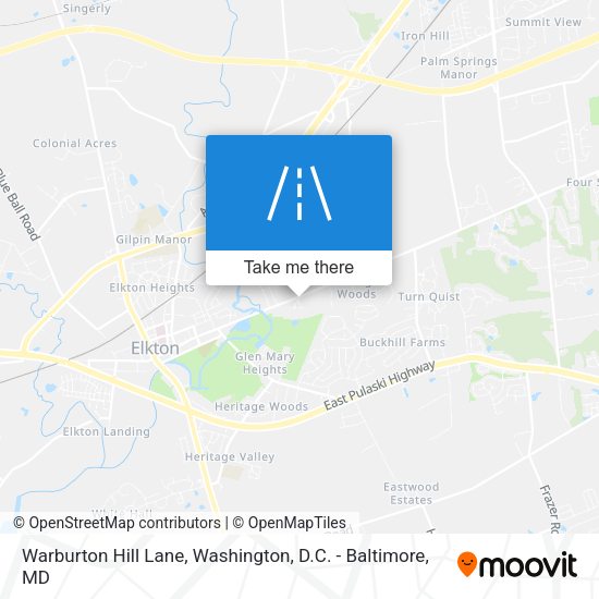 Mapa de Warburton Hill Lane