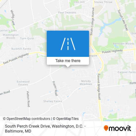 Mapa de South Perch Creek Drive