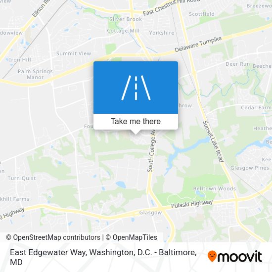 Mapa de East Edgewater Way