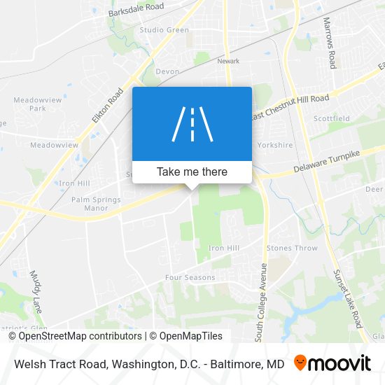 Welsh Tract Road map