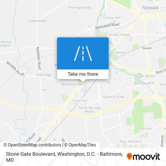 Stone Gate Boulevard map