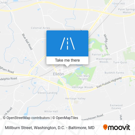 Mapa de Millburn Street