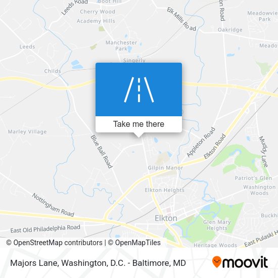 Mapa de Majors Lane