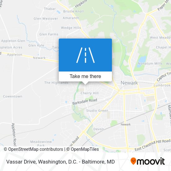 Vassar Drive map