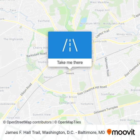 Mapa de James F. Hall Trail