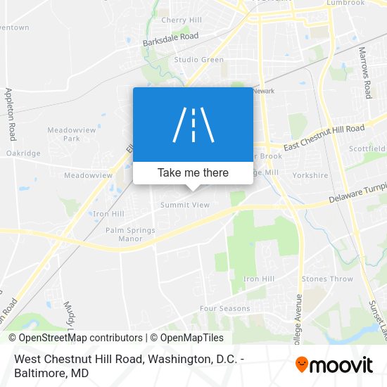 West Chestnut Hill Road map