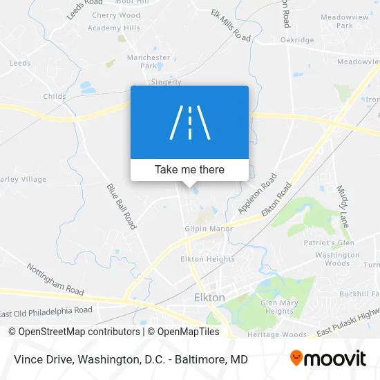 Vince Drive map