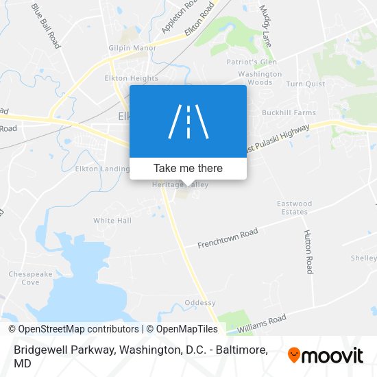 Mapa de Bridgewell Parkway