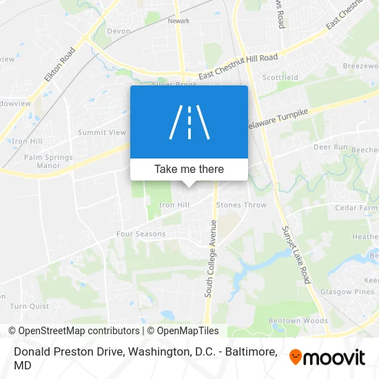 Donald Preston Drive map