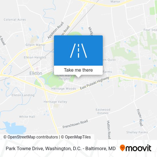 Park Towne Drive map