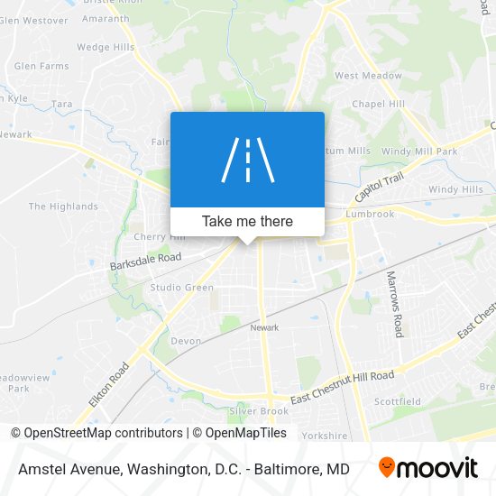 Amstel Avenue map