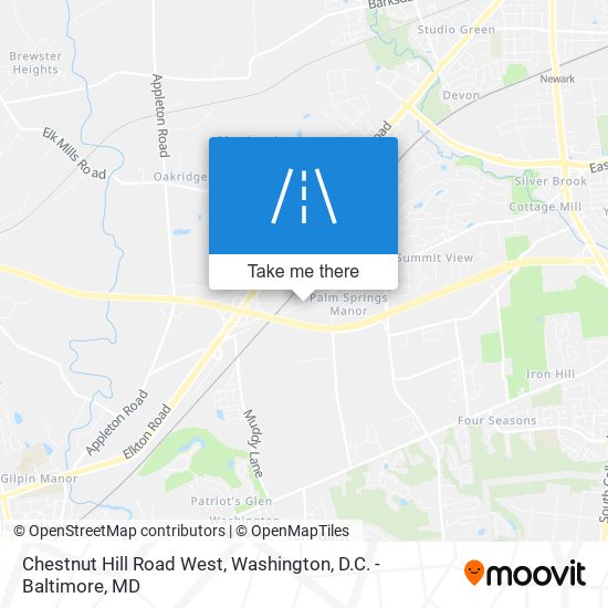 Chestnut Hill Road West map