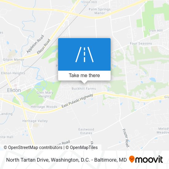North Tartan Drive map