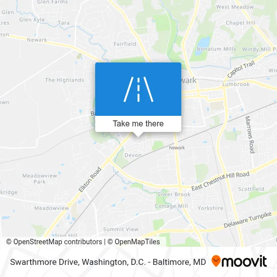 Swarthmore Drive map