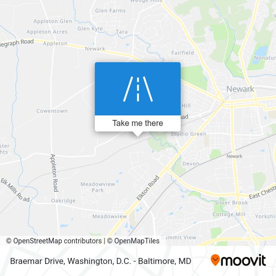 Braemar Drive map