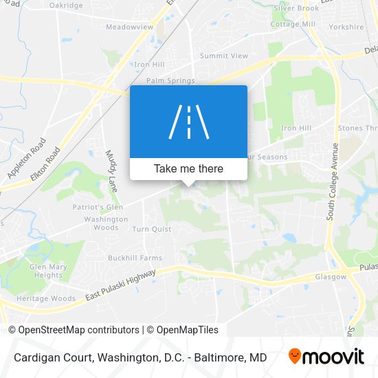 Cardigan Court map