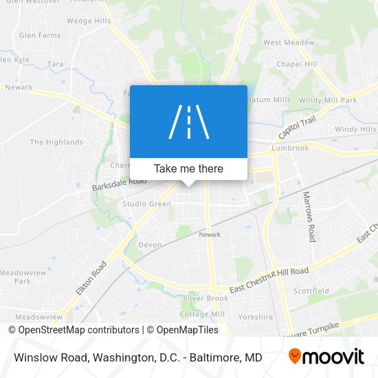 Winslow Road map