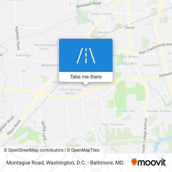 Montague Road map