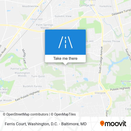 Ferris Court map