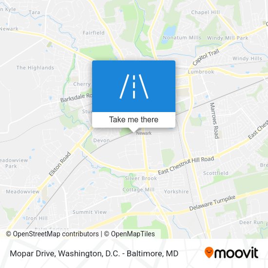 Mapa de Mopar Drive