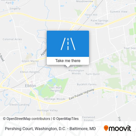 Pershing Court map