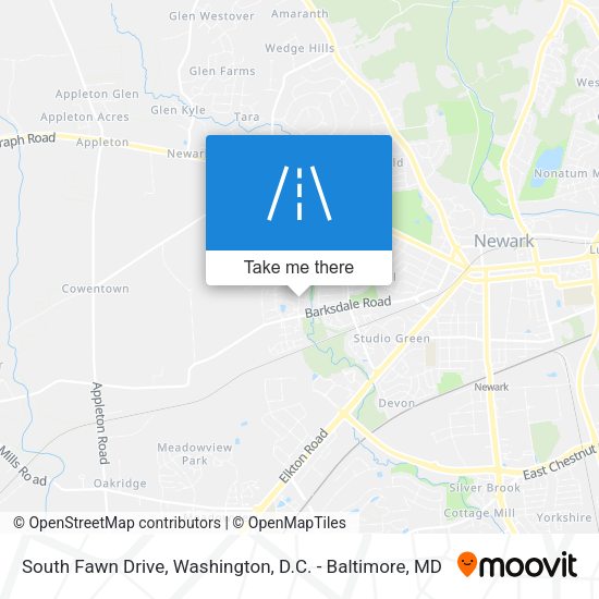 South Fawn Drive map