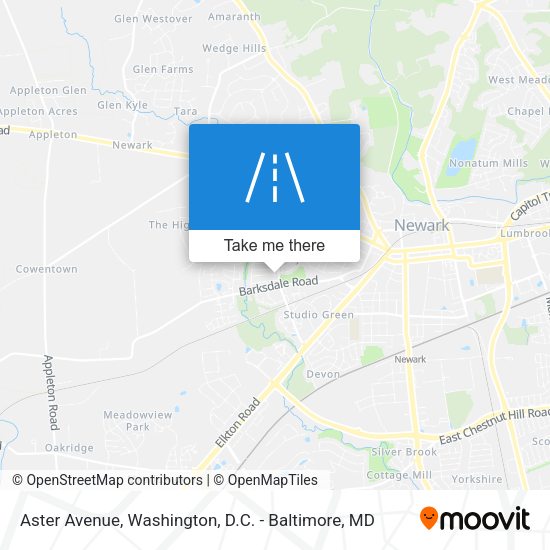 Aster Avenue map