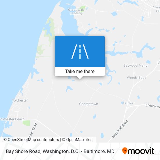 Bay Shore Road map