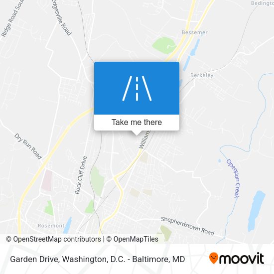 Garden Drive map