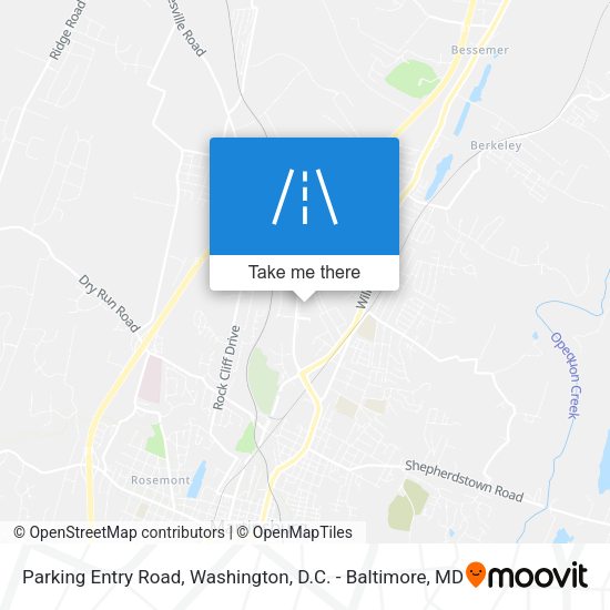 Parking Entry Road map