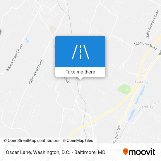Oscar Lane map