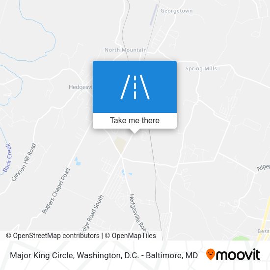 Major King Circle map