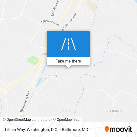 Lillian Way map