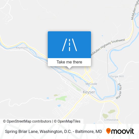 Mapa de Spring Briar Lane