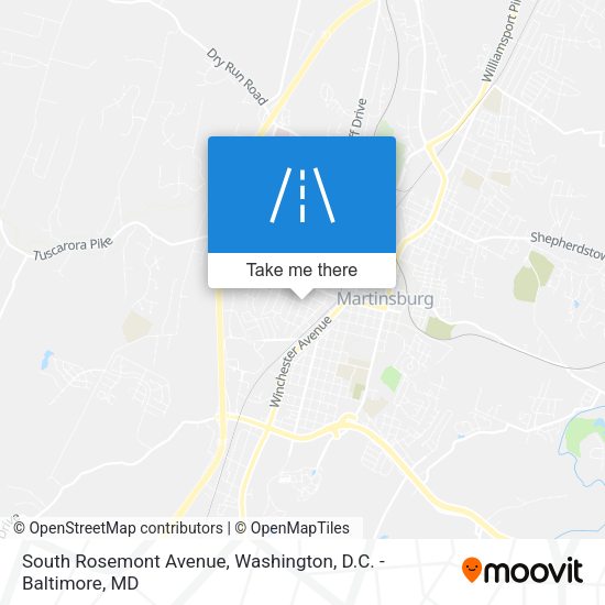 South Rosemont Avenue map