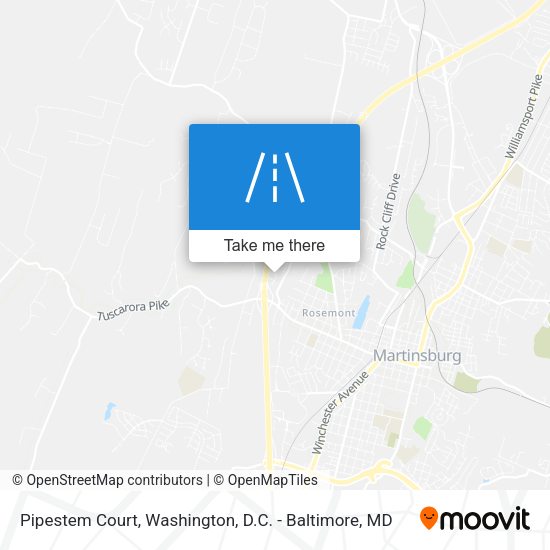 Pipestem Court map