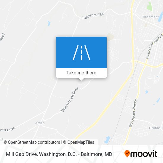 Mill Gap Drive map