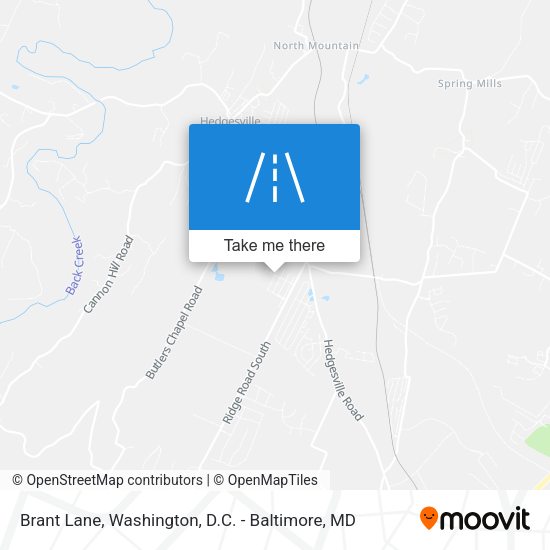 Brant Lane map